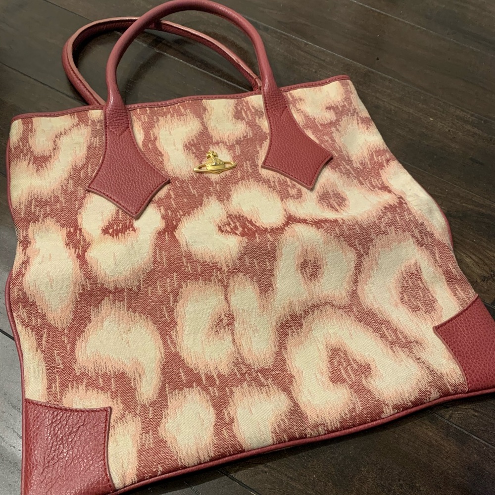Vintage Vivienne Westwood Burgundy Leather Bag